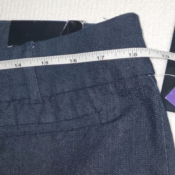 Attyre New York Kerry High Rise Belt Looped Dark Blue Sz 16 Jeans w Pockets - Picture 5 of 7
